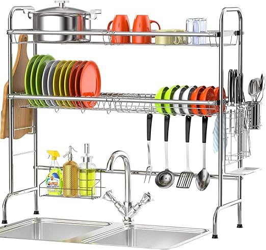 amazon stainless steel dish drainer