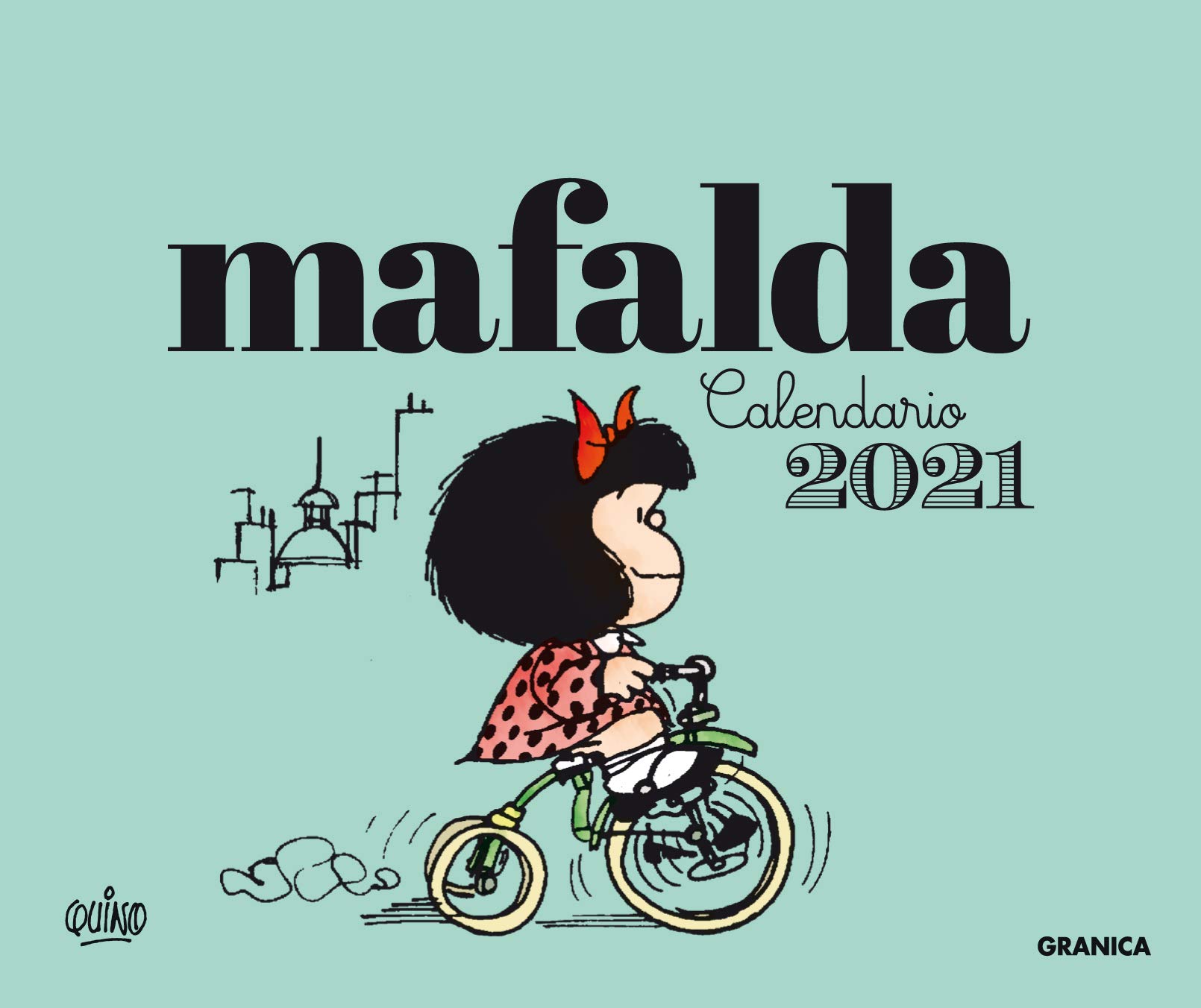 CALENDARIO 2021 Mafalda ESCRITORIO Verde SIN CAJA