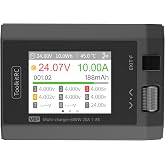 Black ToolkitRC M8P 600W 20A 2.4 TFT inch Color LCD Screen Balance Charger Discharger for 1S - 8S Lipo RC Racing Drone Battery