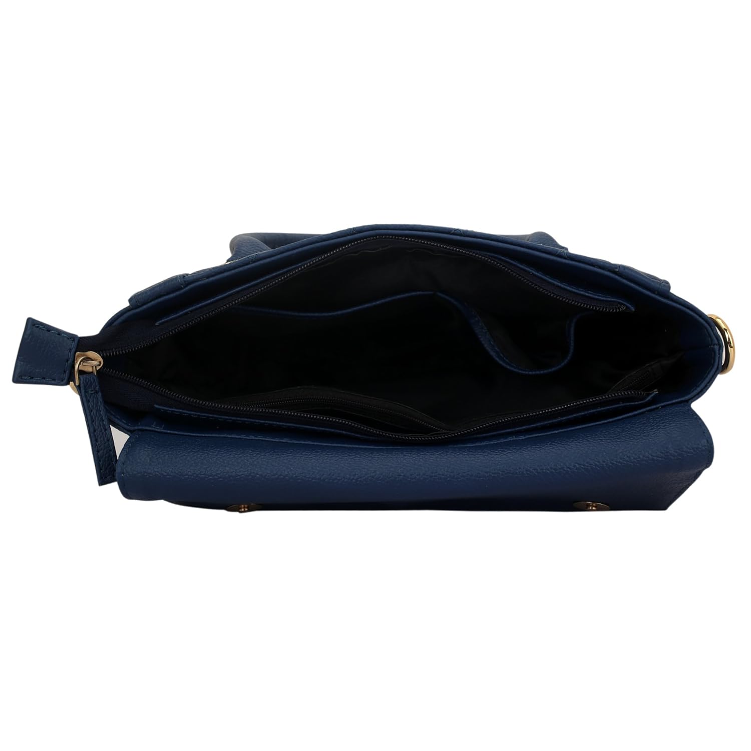 lapis o lupo women's pu handbag (blue, llhb0024bl)