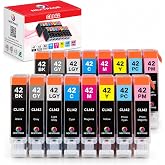 NEXTPAGE CLI 42 ink cartridges Replacement for Canon CLI-42 CLI42, 16 Pack | CLI-42 Ink cartridges 8 Colors for Pro-100 Pro-100S Printer, Canon pixma pro 100 ink cartridges, Pro 100 ink cartridges