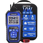 KONNWEI KW450 OBD2 Scanner with Battery Reset for VW/Audi/Skoda/Seats | Full System OBD2 Scanner Diagnostic Tool with 9 Functions Oil/EPB Reset, BMS Reset, Throttle Match for VAG, Full OBD2 Modes