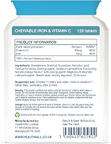 Health4All Kids Iron 120 Chewables 4 Months Vegan Sugar Free 4+ view 8