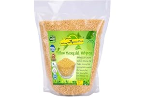 nalAmudhu Organic Yellow Moong Dal (Split Mung Beans Without Skin) NON-GMO | Indian Origin Lentils | Moong Dal-454gm 16oz/1Lb