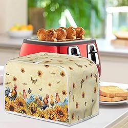 Talayituse Rooster Chicken Print 2 Slice Toaster