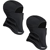 KOOLSOLY Kids Balaclava Face Mask, Winter Hat Face Warmer for Cold Weather Ski Mask for Boys Girls（Black*Black）(ItemPackageQuantity2)