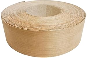ebpsneer Cherry Wood Veneer Edge Banding Strip 2 Inch,Preglued Iron On with Hot Melt Adhesive Edgebanding Roll, Flexible Wood Tape for Plywood Cabinet Furniture Repair (2" x50')
