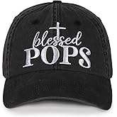 InnoBeta Blessed Pops Gifts Hat for Men, Pops Gifts for Christmas, Birthday, Adjustable Embroidered Baseball Cap