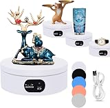YVVV Electric Rotating Display Stand 360° Quiet USB/Battery Powered 16cm view 1