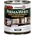 Zinsser 02774 PERMA-WHITE Mold & Mildew Proof Interior Paint, Quart ...