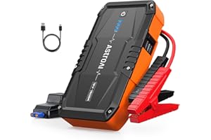 AstroAI Booster Pack Jump Starter, Car Battery Booster Jump Starter for Up to 6.0L Gas or 3.0L Diesel Engine, with 3 Modes Fl