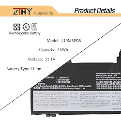 ZTHY L19M3PD5 L19C3PD5 Laptop Battery Replacement