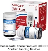 sinocare Safe-Accu Blood Glucose Test Strips 50 No Code Lancing not included view 2