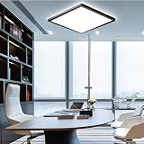 MLOQI 36W LED Bathroom Ceiling Light IP44 5000K Daylight White Black Edge view 7