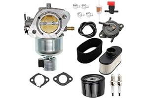 TOOBOP FR691V Carburetor for Kawasaki FR651V FS651V FR691V FS691V - Replace 15004-7062 15004-0828 15004-0829 15004-0986 15004-0985 - Includes Air Filter Oil Filter Fuel Pump Kits Spark Plugs