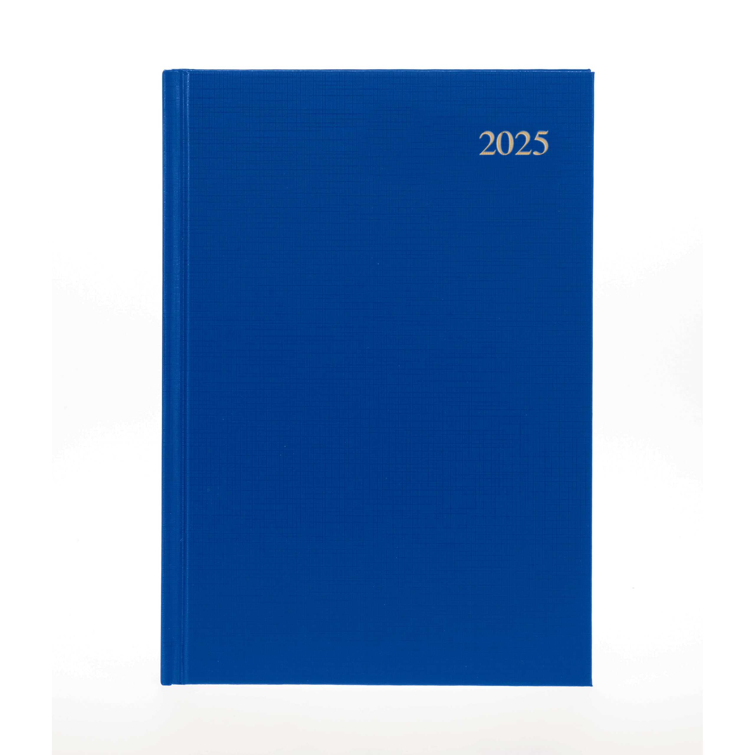 Collins Essential 2025 Business Diary - A4 Day to a Page Planner with Leathergrain Hardback Cover - Blue - ESSA41.60-25