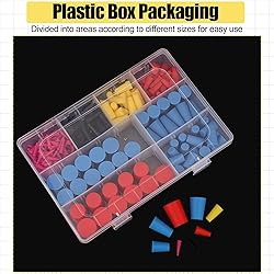 260PCS Silicone Rubber Tapered Plug, Coldairsoap