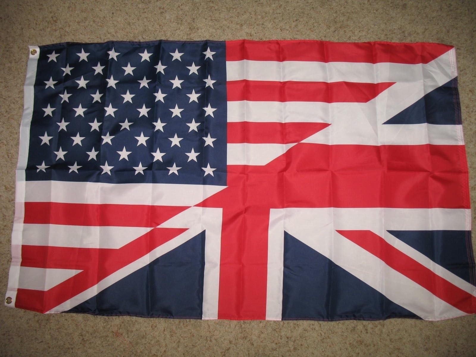 3X5 USA American Great Britain British Flag Us UK Friendship Banner Union