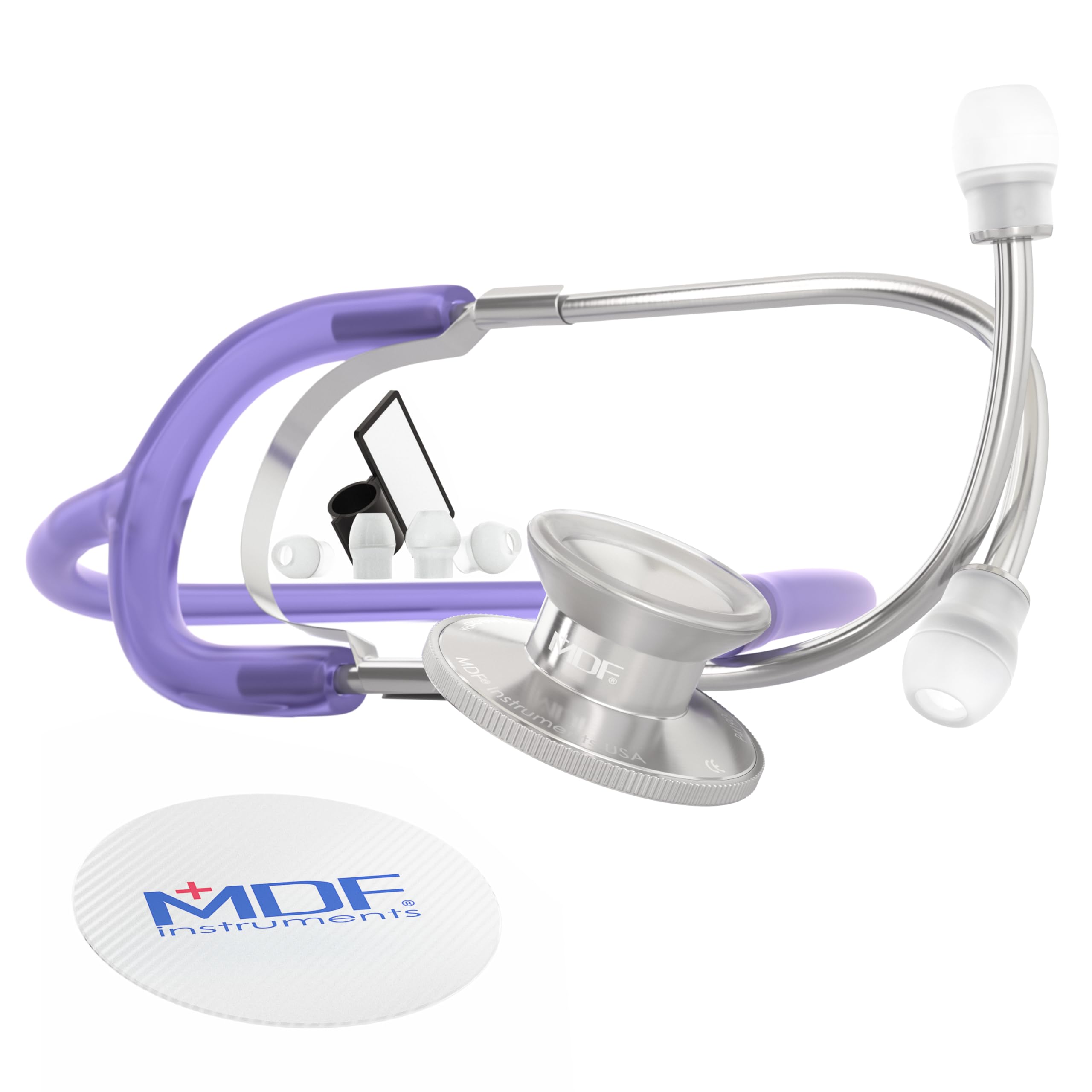 MDF Dual Head Lightweight Stethoscope - Translucent Purple (MDF747I-CH)