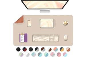 Bleswin Multifunctional Large Desk Mat, Double Sided Computer Desk pad, Extended Mouse Mat, Office Desk Protector with Waterp