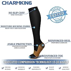 CHARMKING Compression Socks for Women & Men