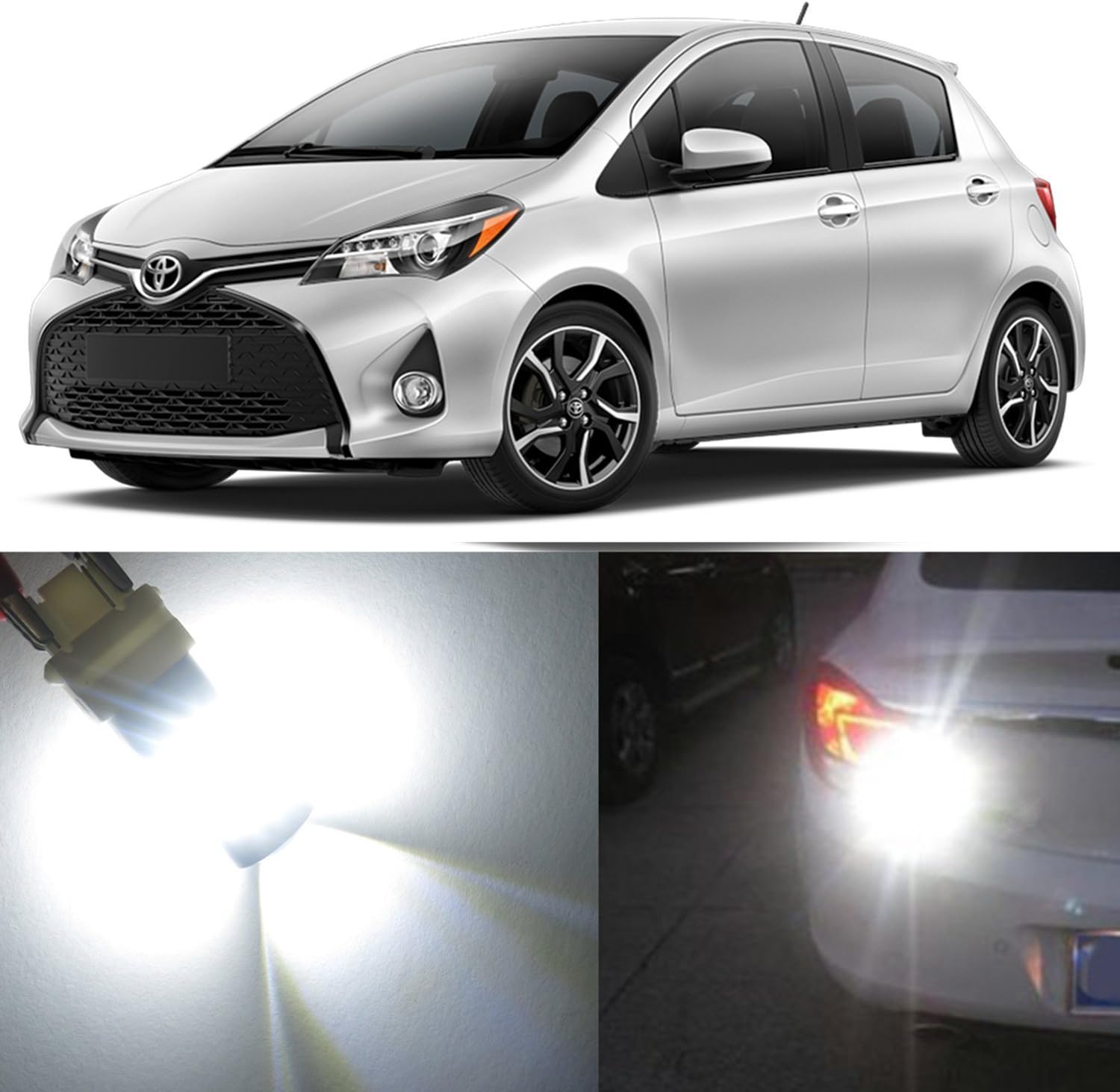 Amazon Com Alla Lighting 2x Super Bright White 7507 12496 Led Bulbs For Front Turn Signal Blinker Light Lamps For 2006 2007 2008 2009 2010 2011 Toyota Yaris Submodel Hatchback Only Automotive