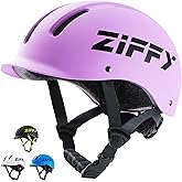 ZIFFY Kids/Toddler Bike Helmet, Adjustable, Lightweight, Safety Certified Scooter Helmet for Boys & Girls with Washable Inner Lining, 2 Sizes, 4 Colors – Fits Toddlers to Youth by Jova