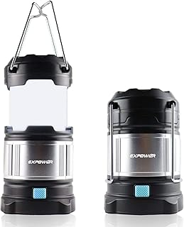 IPX5 wasserdicht tragbare LED Camping Laterne Helle Campinglampe Gartenlaterne Led USB Lampe Taschenlamp eingebaute wiederaufladbare 4400mAh Power Bank,4 Licht Modi für Nachtfischen,Jagen