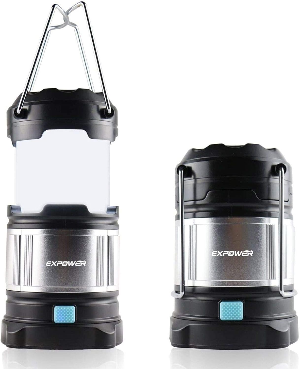 IPX5 wasserdicht tragbare LED Camping Laterne Helle Campinglampe Gartenlaterne Led USB Lampe Taschenlamp eingebaute wiederaufladbare 4400mAh Power Bank,4 Licht Modi für Nachtfischen,Jagen