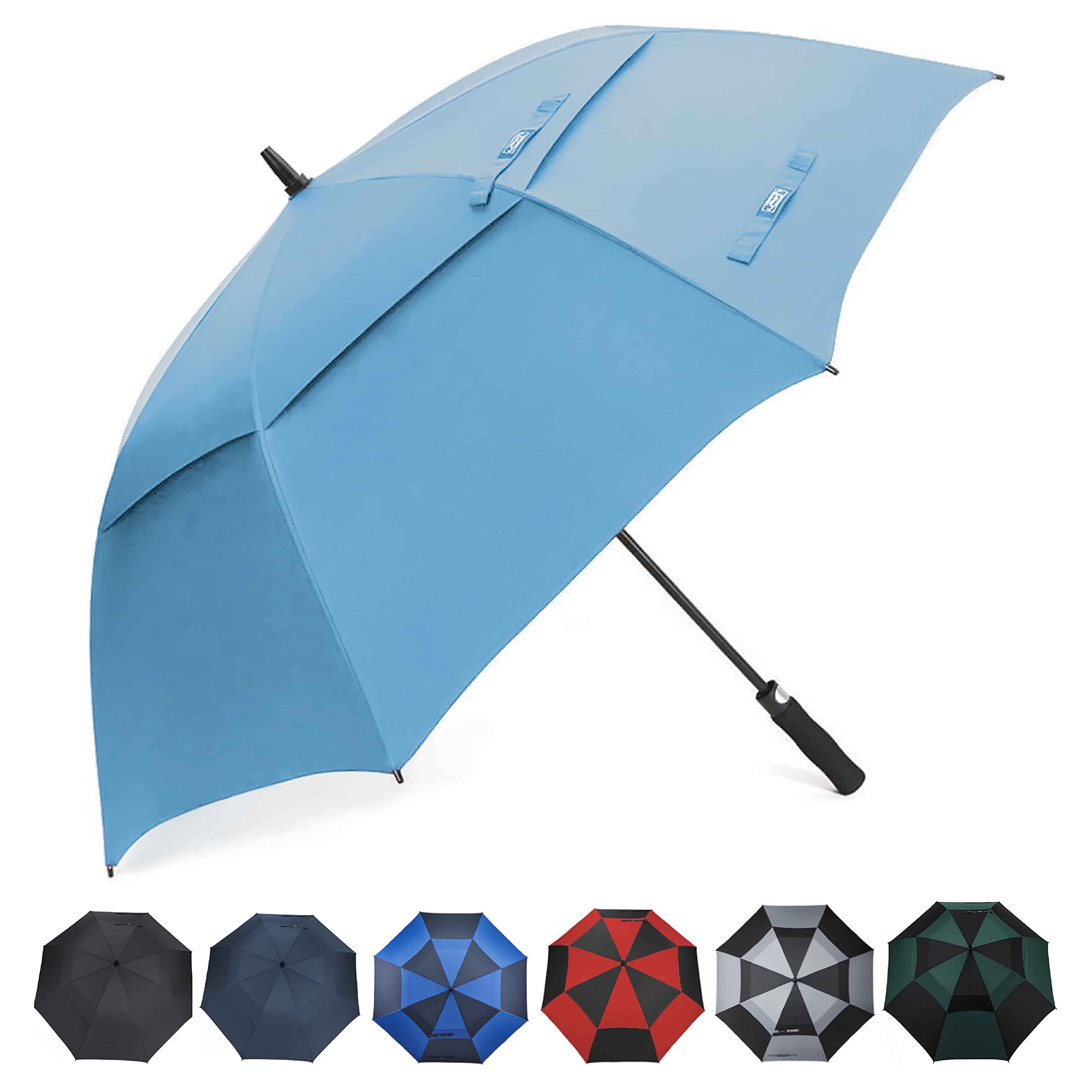 G4Free 55/63/69/72/80 Inch Golf Umbrella Windproof Double Canopy Extra Large Plus Size Automatic Open Waterproof Umbrellas
