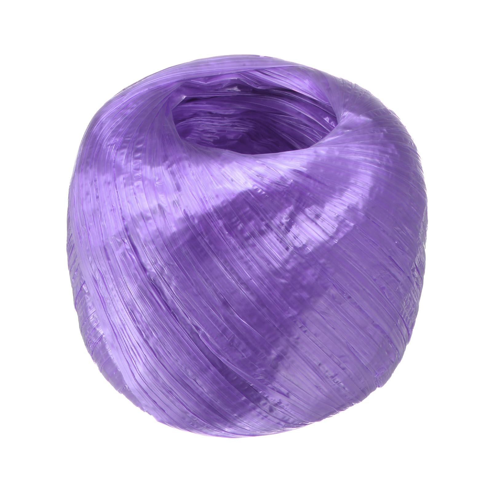 M METERXITY Polyester Nylon Plastic Rope Twine, 4cm Width 110M Length Household Bundled Plastic Ropes Roll for Crafting/Gardening/Packing/Carrying [360FT/4330IN, Purple]
