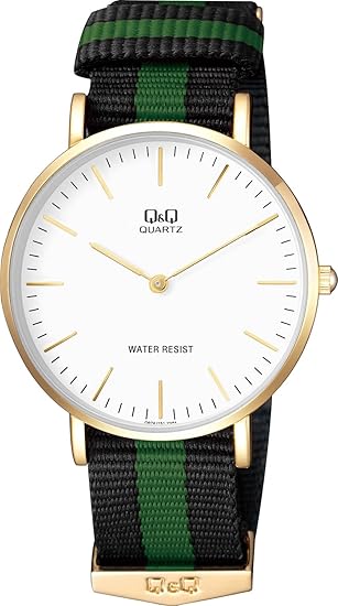Amazon シチズン Q Q 腕時計 アナログ 防水 ナイロンベルト Q974j151y メンズ ブラック グリーン 並行輸入品 メンズ腕時計 腕時計 通販
