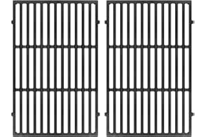 GGC 19.5" Grill Grates for Weber Genesis 300 Series, 7524/7528 Grill Parts Replacement for Weber E-310, E-320, E-330, S-310, S-320, S330, EP-310, EP-320, EP-330, 2 PCS Cast Iron Cooking Grid