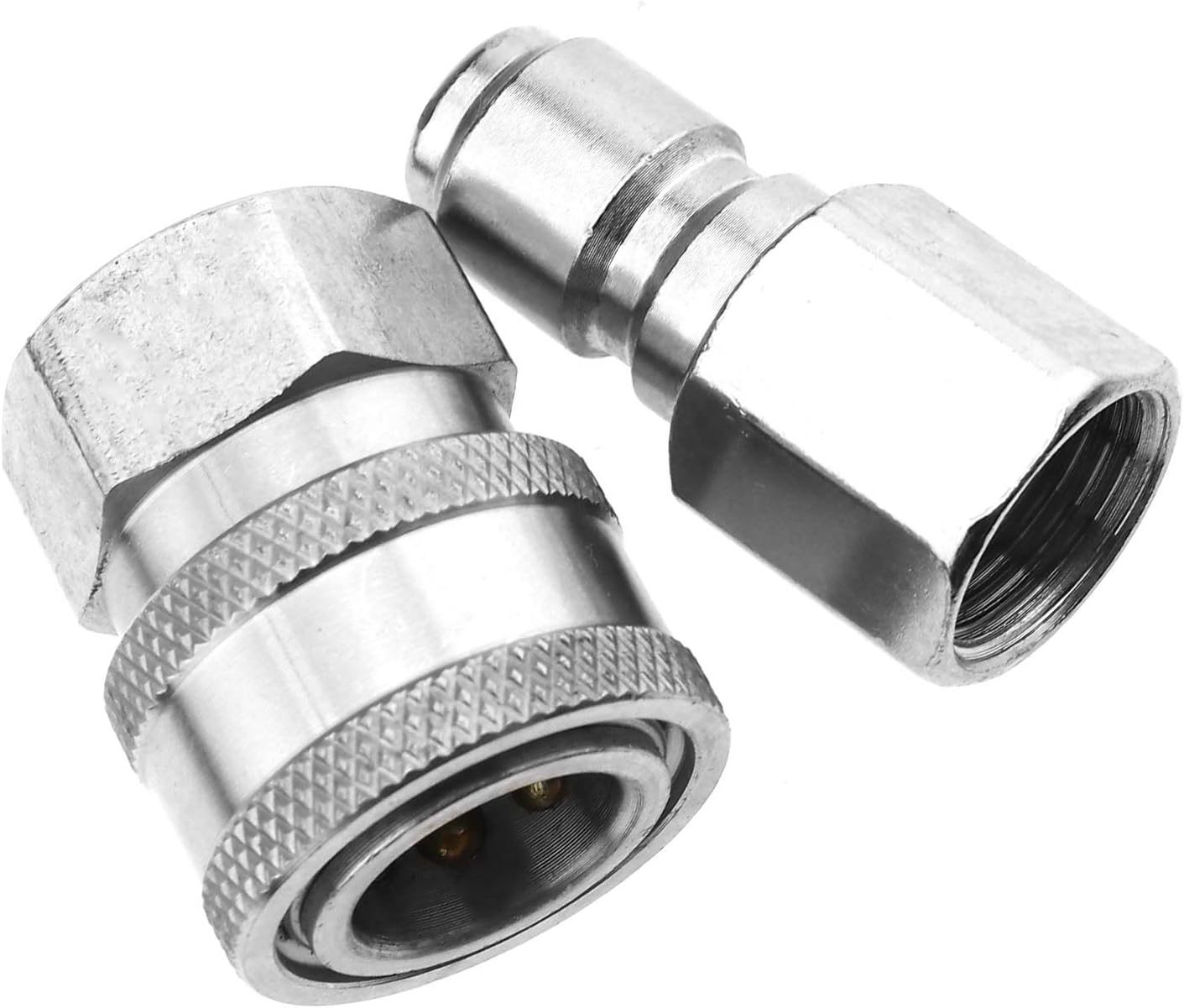 2 Pieces 3/8" High Pressure Washer QR Stainless Steel