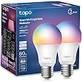 TP-Link Tapo Smart Light Bulbs, 16M Colors RGBW, Dimmable, Compatible with Alexa and Google Home, A19, 60W Equivalent, 800LM CRI>90, 2.4GHz WiFi only, No Hub Required, Tapo L530E(2-Pack)