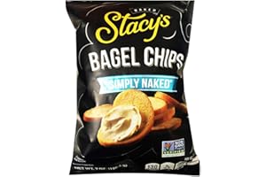 STACY'S BAGEL CHIPS Stacy's Non GMO Baked Bagel Chips 7oz, 2 Pack (Simply Naked)