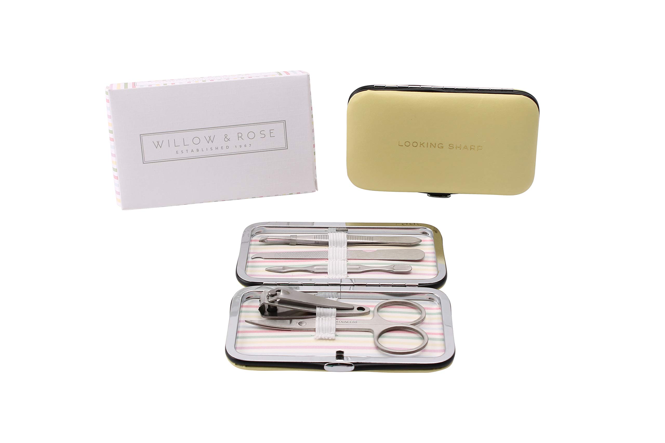 CGB Giftware | Yellow Manicure Set | 'Looking Sharp' Slogan | Ladies | Gift | Nailcare | Willow & Rose Range | GB02031
