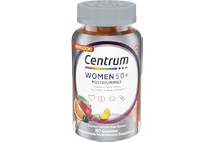 Centrum MultiGummies Gummy for Women 50 Plus, with Vitamin D3, B6 and B12, Multivitamin/Multimineral Supplement - 80 Count