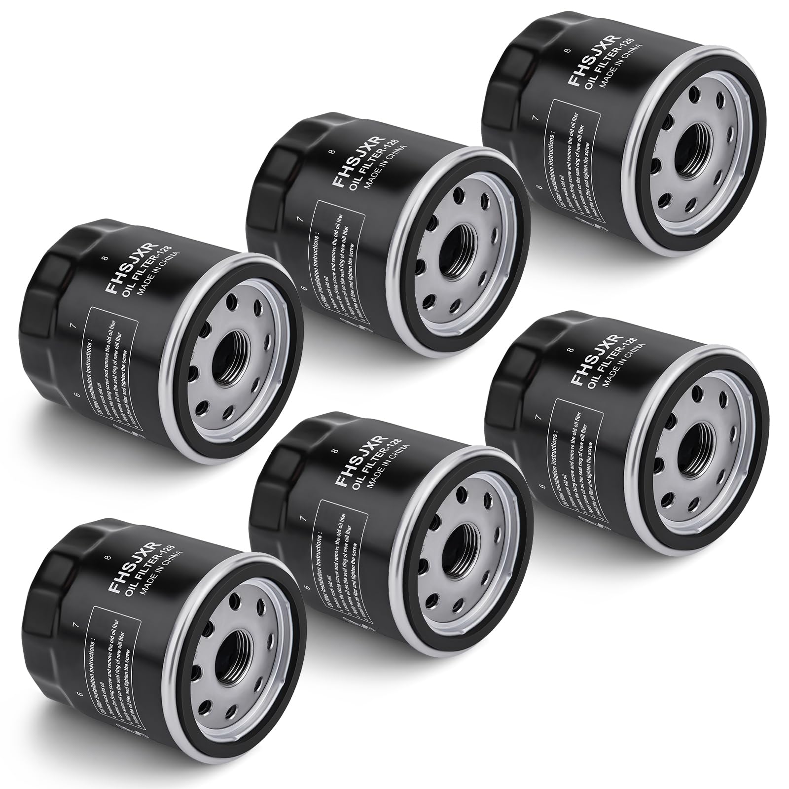 Photo 1 of 49065-0724 Oil Filter 49065-7010 AM107423 for kawasaki FX850V FX801V FJ180V FH381-721V FH601-770D FX751-FX1000V Models,Club Car 1016467 S-tens 120-634 49065-2071 Engine Oil Filter, Pack of 6