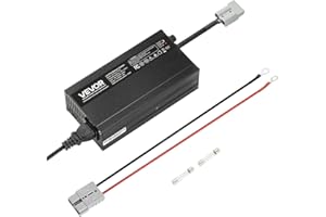 VEVOR 12V 10A Lithium Battery Charger, 14.6V, AC-DC LiFePO4 Smart Charger, with Anderson Connector, LED Indicator, 0V Activat