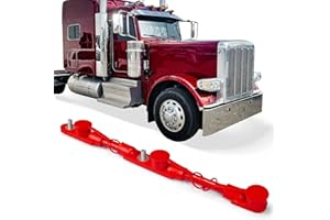 High Soar Overmolded Battery Harness 14 Inch Red Positive Battery Cable Harness Assembly for Semi Truck, 3 Batteries