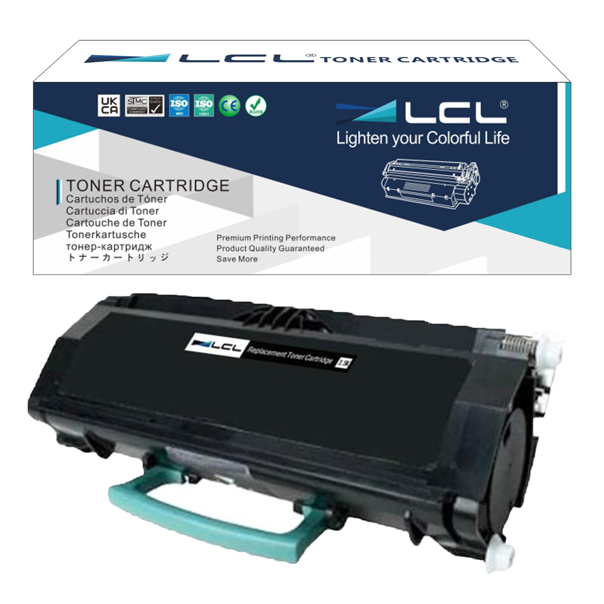 LCL Remanufactured E260A11E E260A21E (1-Pack Black) Toner Cartridge Replacement for Lexmark E260 E260d E260dn E260dt E260dtn E360 E360d E360dn E360dtn E460 E460dn E460dw E462dtn E462 E460d E460dtn