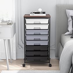 SYKIARIOL Rolling Cart with Drawers,Utility Cart