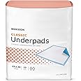 McKesson Classic Underpads, Incontinence Bed Pads 23" x 36" [150 Count], Light Absorbency, Disposable Chux Pads for Adults, Elderly, and Baby, Pee Pads