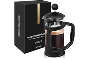 DUCHIFAD Mini French Press Coffee Maker 1 Cups, 12oz Coffee Press, Perfect for Coffee Lover Gifts Morning Coffee, Maximum Flavor Coffee Brewer with Stainless Steel Filter, 350ml - Small