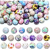 80Pcs 15mm Silicone Beads Bulk Flower Focal Silicone Beads for Keychain Making Necklace Jewelry DIY Bracelet Making Kit (Flower)