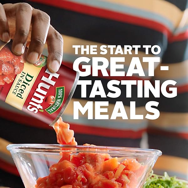 HUNT’S DICED TOMATOES IN SAUCE, PERFECT FOR CHILI & SOUPS, 14.5 OZ. CAN