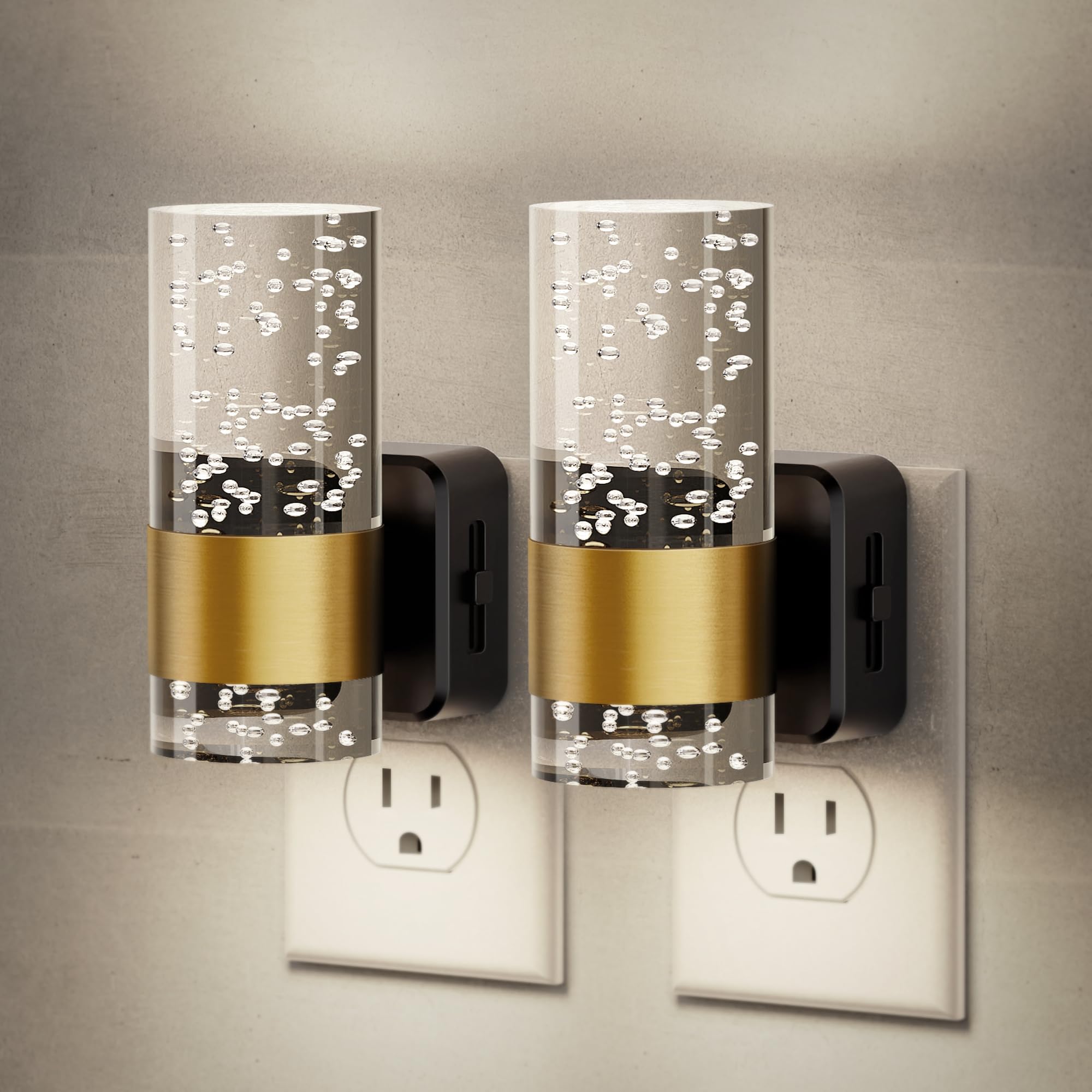JandCase Night Light, Night Lights Plug into Wall, 2 Pack Dimmable LED Night Light with Adjustable Brightness, Automatic Night Lights Plug in with Auto Light Sensor, 5000K for Bathroom Hallway Decor Image JandCase Night Light, Night Lights Plug into Wall, 2 Pack Dimmable LED Night Light with Adjustable Brightness, Automatic Night Lights Plug in with Auto Light Sensor, 5000K for Bathroom Hallway Decor Image