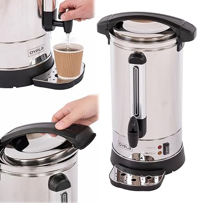 Oypla 8L Catering Hot Water Boiler Tea Urn Stainless Steel