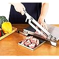 CGOLDENWALL Upgraded Manual Ribs Meat Chopper Slicer Stainless Steel Small Bone Meat Cutter Beef Mutton Household Vegetable Food Slicer Slicing Machine for Home Cooking